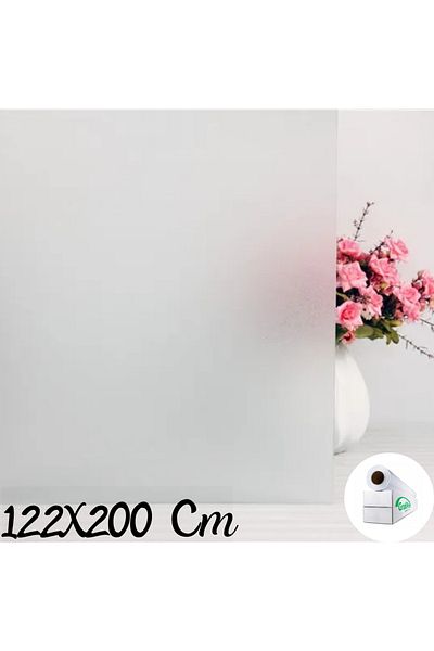 GRAFİTACK 122 см x 2 метра пясъкоструене на стъкло, офис, душ кабина и балконско стъкло с матирано фолио
