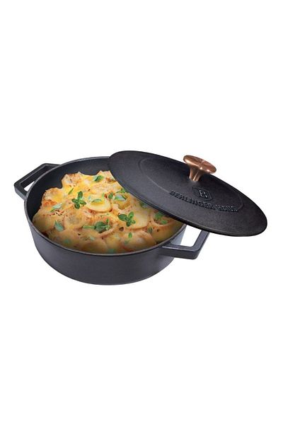 Berlinger Cast iron baking tray with lid 26 cm Black Rose Collection