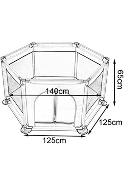 Yelajoy Kids Playpen, with Breathable Grid,Crawling Safety Protection,for Indoors Outdoors and Parks,Red
