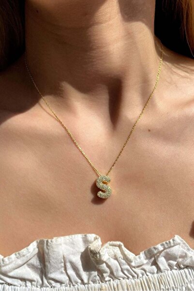 Spossy Silver Jewelry S Harf Kolye