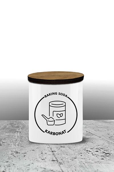 Bytwo Carbonate Storage Container - Ceramic Storage Container - Spice Rack - 300ml Storage Container