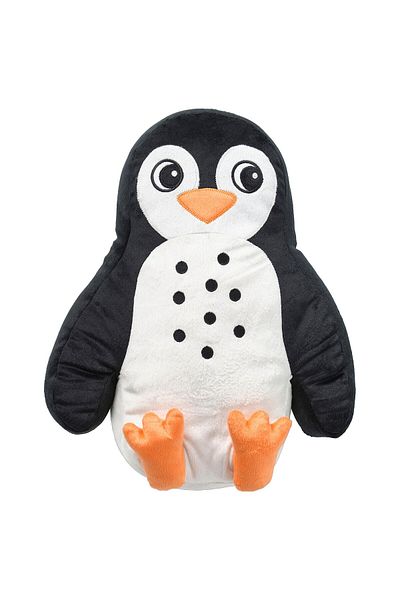 IKEA BLÅVINGAD Cushion, penguin-shaped black/white, 40 x 32 cm