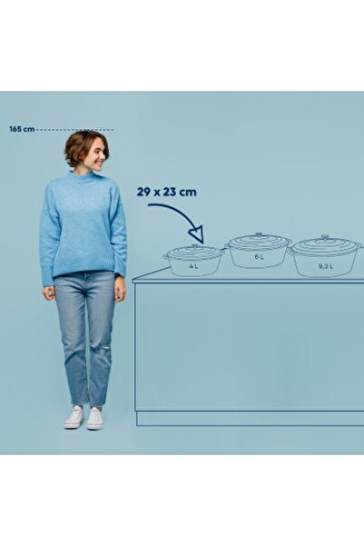 KELA Keck Lang Cast iron baking tray with lid CALIDO 29x23x11cm gray