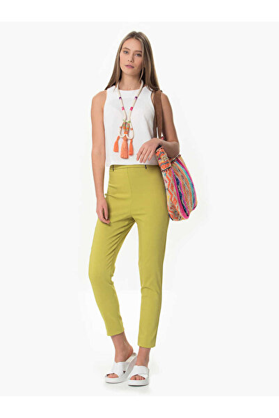 Roman Metal Detaylı Pantolon Fıstık Yeşili Y1612026_042