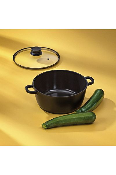 KELA Keck Lang Casserole with ceramic surface and lid ATURA 24 cm 3.2 l