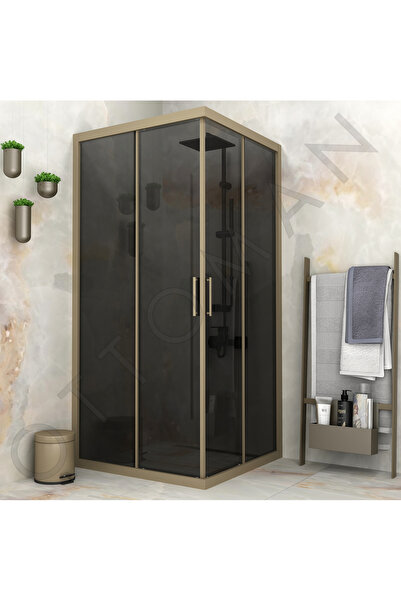 Marka BRONZ PROFİL FÜME RENK CAM KARE DUŞAKABİN h:190