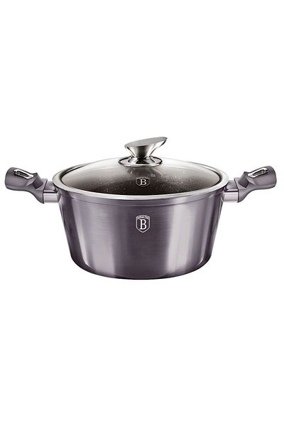 Berlinger Casserole with lid with marble surface 30 cm Carbon PRO Line