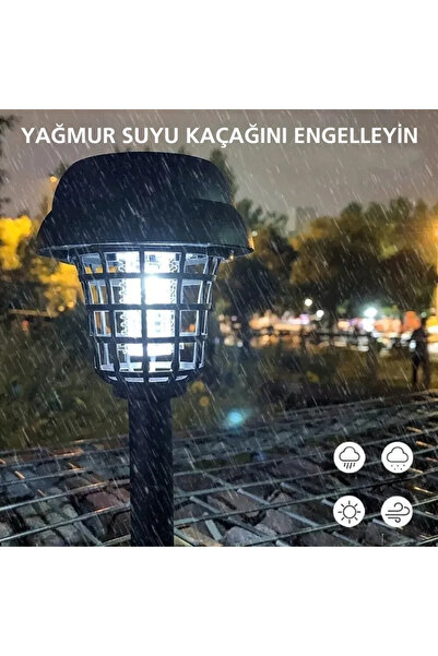 YENİTECH Sivrisinek Kovucu Solar Lamba Bahçe Balkon İçin Güneş Enerjili Sinek Kovucu Bahçe Işığı Aydınlatması