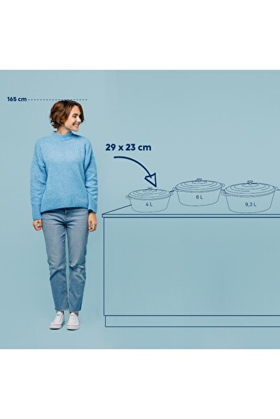 KELA Keck Lang Cast iron baking tray with lid CALIDO 29x23x11cm red