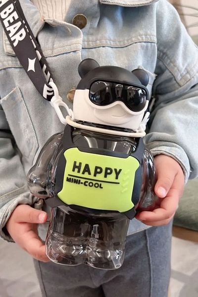 Getmaxxx Robottle Figured Water Bottle Robot Flask Polycarbonate Water Bottle 800Ml-School Water Bottle Approved Bpa Free
