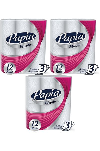 Papia Paper Towel Set of 36 (3 Layers) (3Pk*12)