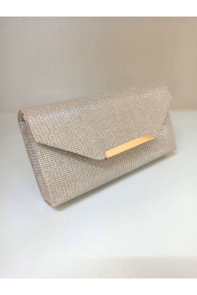 dizaynbag Γυναικεία βραδινή τσάντα φόρεμα με ασημί χρυσό αξεσουάρ