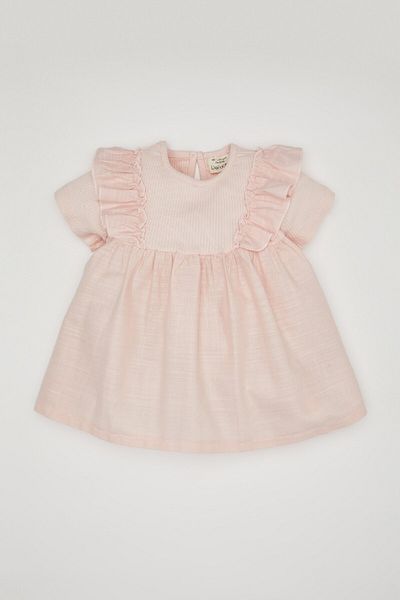 DeFacto Baby Girl Crew Neck Ribbed Camisole Short Sleeve T-Shirt Z6074A2Pn364-Mm