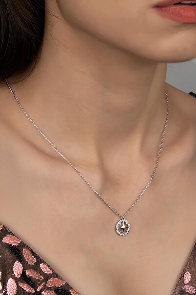 Swarovski Union Zirconia Kadın Yıldız Çemberi Gümüş Kolye