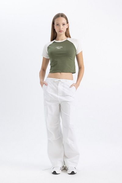 DeFacto C3115ax24sm Model Coool Bedrucktes Kurzarm-T-Shirt
