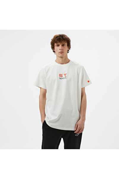 United 4 UNITED4 Sport Erkek Beyaz T-Shirt