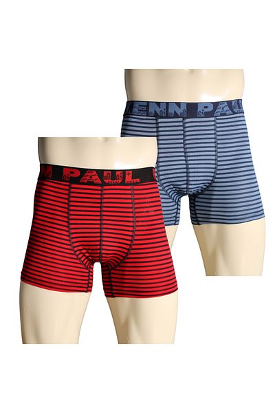 Kennpaul 2 Pack Men's Patterned Cotton Luxury Boxers