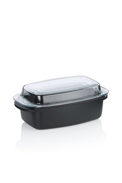 KELA Keck Lang Baking tray with ceramic surface and lid ATURA 40x22x16cm