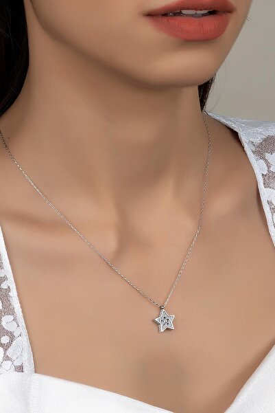 Swarovski Union Zirconia Kadın Star Gümüş Kolye