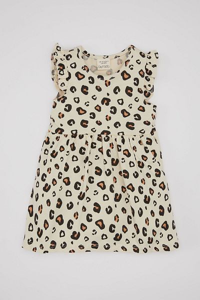 DeFacto Baby Girl Leopard Patterned Sleeveless Dress A0136a524sm