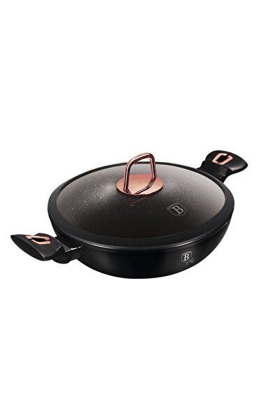 Berlinger Tigaie WOK cu capac 30 cm Black Rose Collection