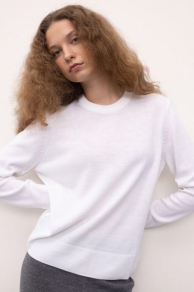 DeFacto Crew Neck Soft Textured Knitwear Sweater - Regular Fit C0058Ax24Wn