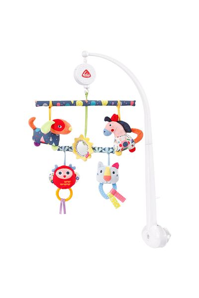 Baby Fehn Mobile musical carousel with activities - Friends of colors
