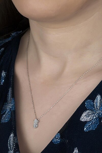 Swarovski Union Zirconia Kadın Kalp Yıldızı Gümüş Kolye