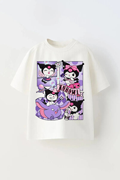 c.c.l. coccolin kids baby clup Tricou oversize pentru fete cu imprimeu Kuromi