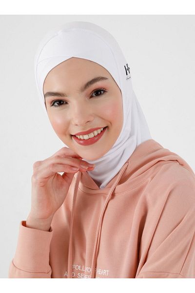 Ecardin Sports Bonnet - White -