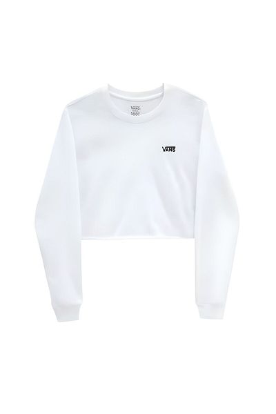 Vans 0a4ouqwht1-r Junior V Ls Crop Women's White