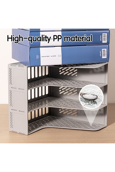 Deli E9843 4 Compartment Magazine Holder