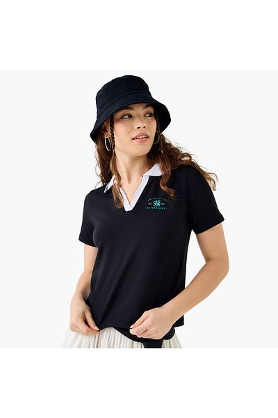 SP Characters Cambridge Print Polo T-shirt with Short Sleeves
