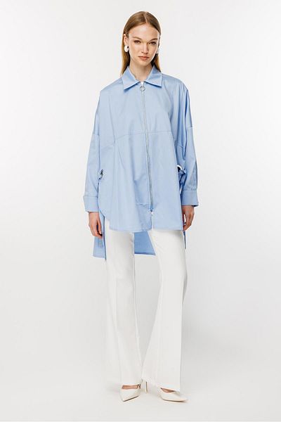 Ghisa Eyelet Detailed Tunic BLUE