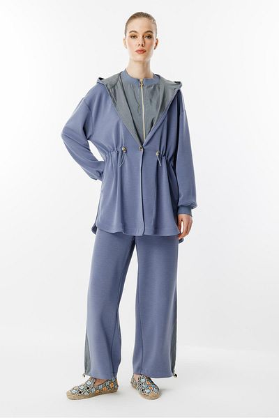 Ghisa Hooded Suit Indigo