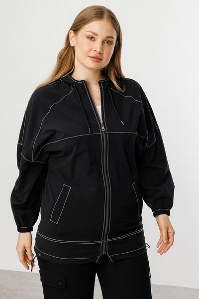 Mi Pret a Porter Mi Hooded Zippered Coat