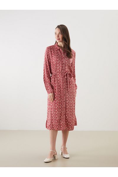 LC Waikiki PATTERNED SHIRT DRESS