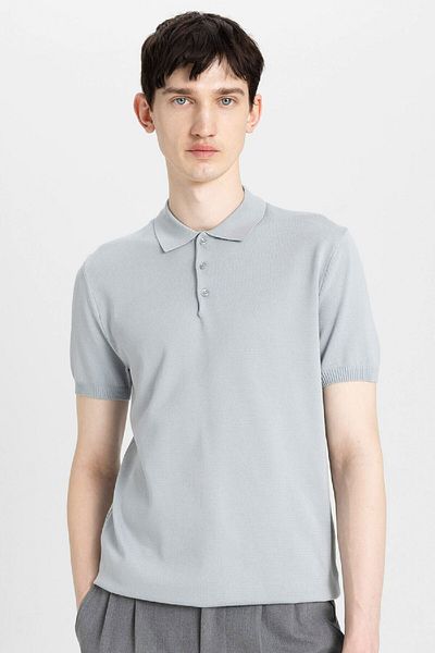 DeFacto Slim Fit Poloshirt mit Rollkragen Y5369AZ24SM