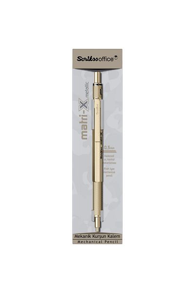 Scrikss Matrix 0.5mm Mechanical Pencil Metallic Gold - Transparent Case
