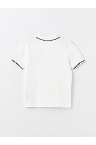 LC Waikiki Chlapecké tričko s vyšívaným krátkým rukávem s polo výstřihem