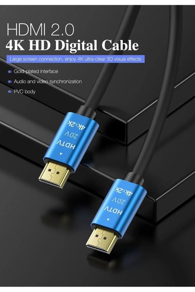 Gold Step 10 METER 4K ULTRA HD 2.0V ALUMINUM HEADER GOLD TIP HDMI CABLE