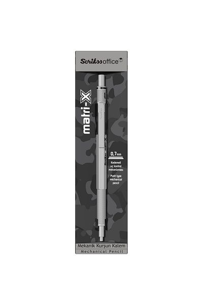Scrikss Matrix 0.7mm Mechanical Pencil Light Gray - Transparent Case