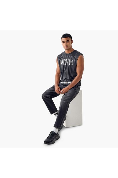 SP Characters Nirvana Print Sleeveless T-shirt