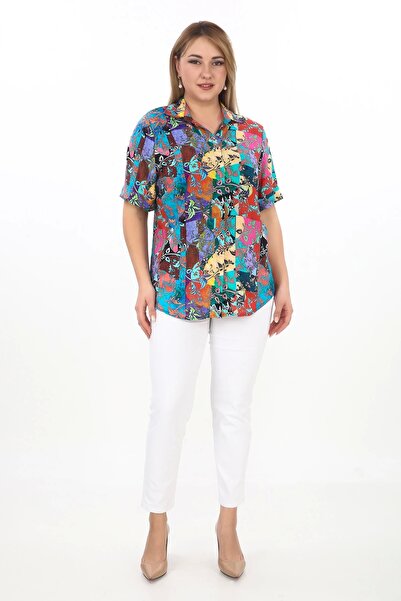 Lady Majestic Viscoză 1 Cămașă de damă de calitate anti-transpirație de mărime mare