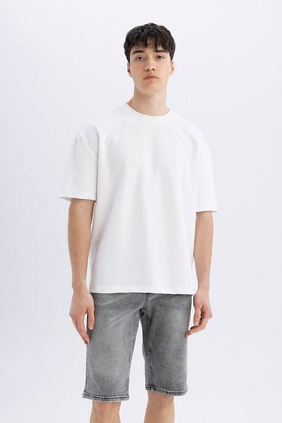 DeFacto C2695ax24sm Μοντέλο Slim Fit Jean Bermuda