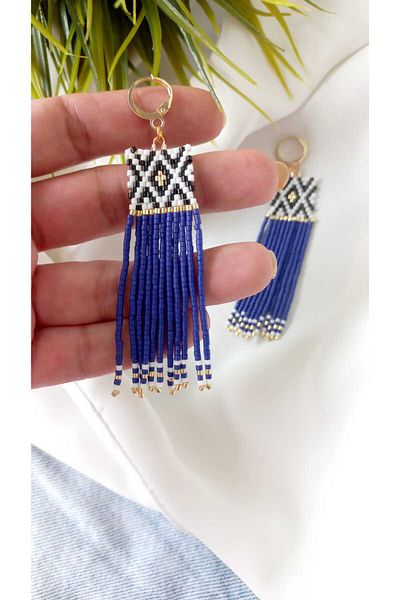 ZeynDesign Miyuki Geometric Design Earrings