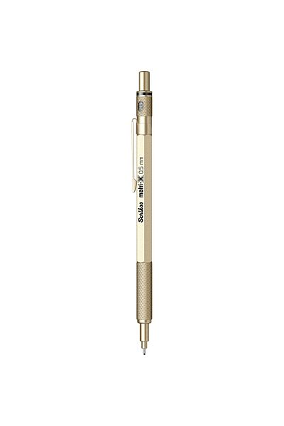 Scrikss Matrix 0.5mm Mechanical Pencil Metallic Gold - Transparent Case