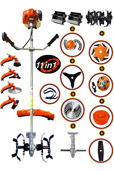 Eisenn Alman 11 In 1 Fr 980 Pro 20 Hp Yan Tipi Ot Çim Çalı Tırpanı Toprak Eşe...