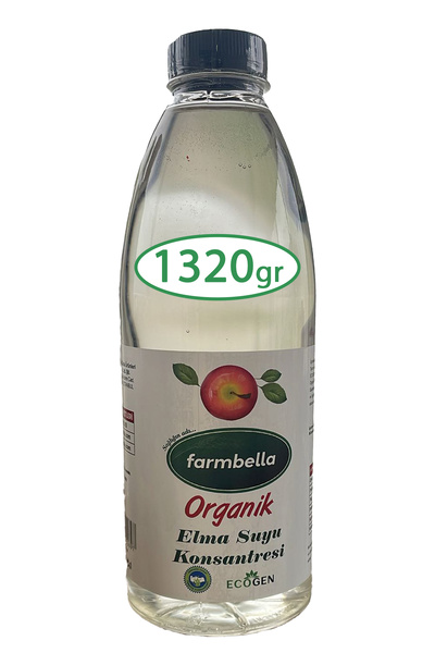Farmbella Organik Elma Suyu Konsantresi 1320 gr (TATLANDIRICI) Organic