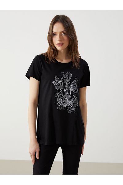 LC Waikiki Crew Neck Floral Women's T-Shirt